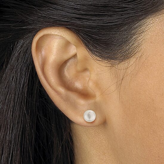 Womens White Cultured Freshwater Pearl 14K Gold Over Silver 3-pc. Jewelry Set