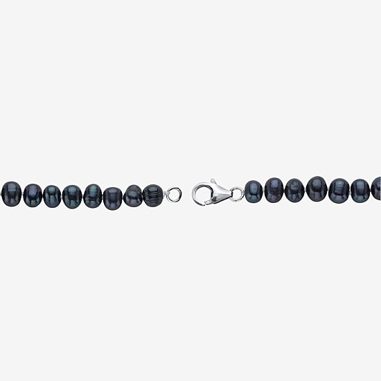 Womens Black Cultured Freshwater Pearl Sterling Silver 3-pc. Jewelry Set