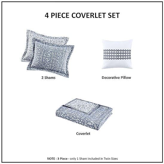 Madison Park Signature Harmony 4-pc. Reversible Quilt Set