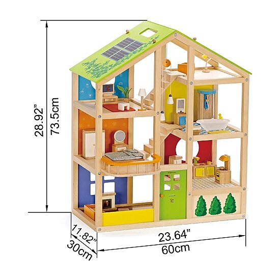 Hape All Seasons Wooden Dollhouse