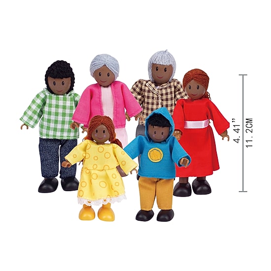 Hape Happy Doll Set: African American 6-pc. Doll