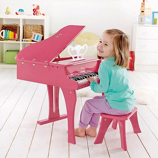 Hape Happy Grand Piano - Pink Musical Instrument
