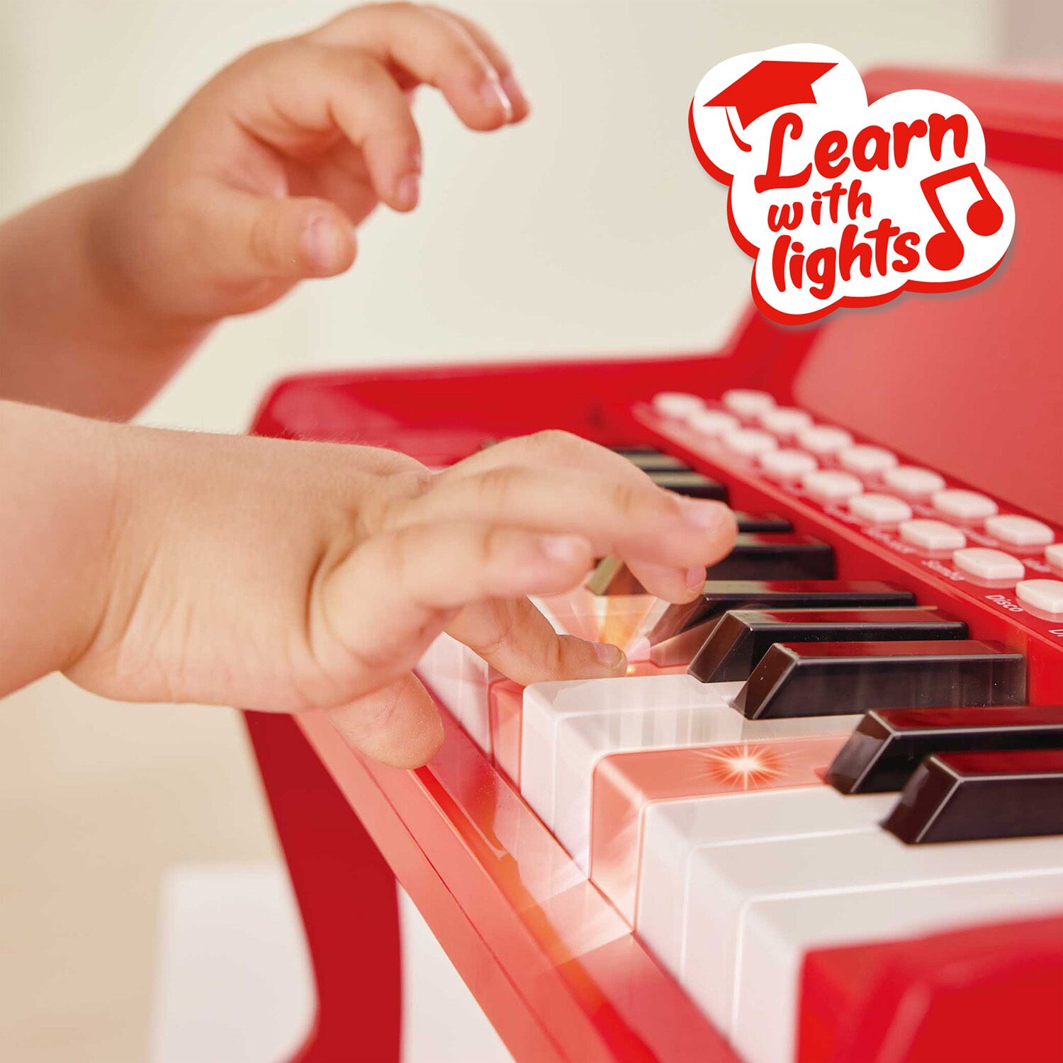 Hape Electronic Piano - Red Musical Instrument