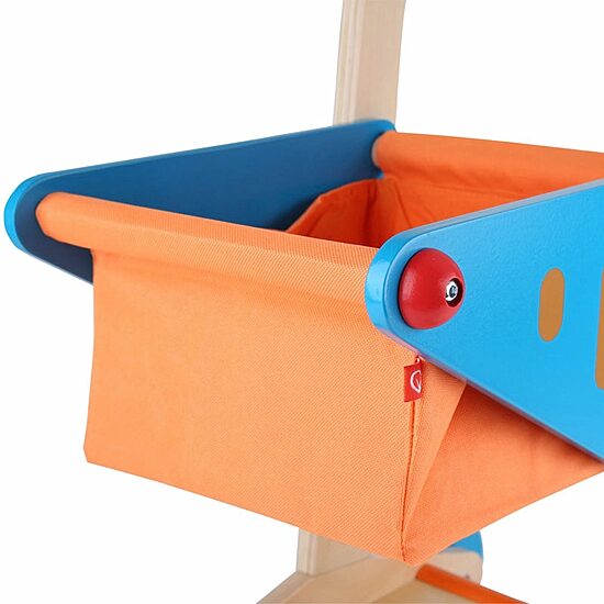 Hape Shopping Cart Orange & Blue Interactive Toy