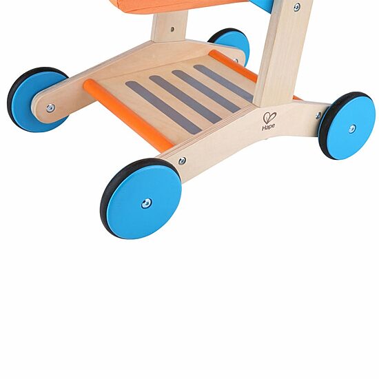 Hape Shopping Cart Orange & Blue Interactive Toy