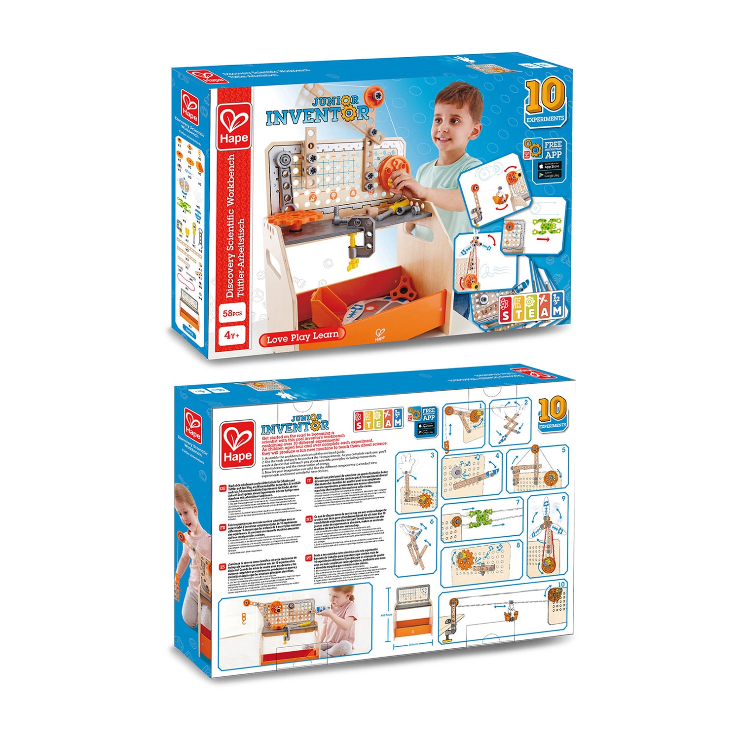 Hape Discovery Scientific Workbench Building Set 58-pc.