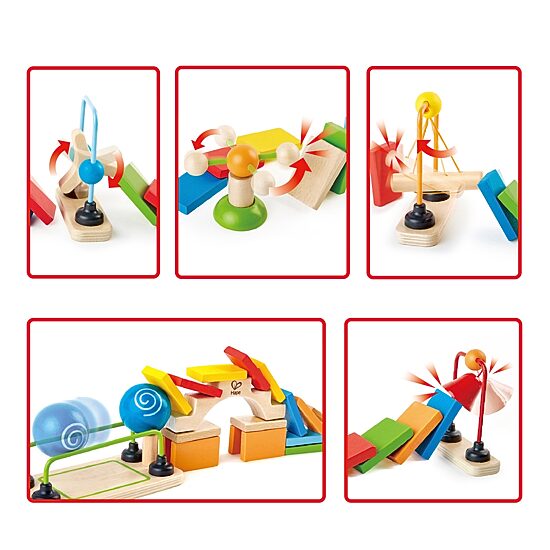 Hape Wooden Domino Ball Set: Dynamo Dominoes