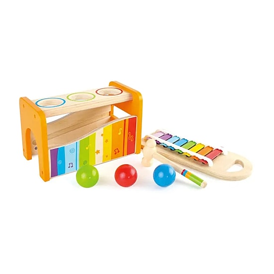 Hape Pound & Tap Bench With Xylophone Musical Instrument