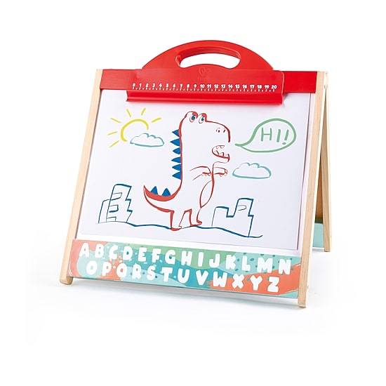 Hape Store & Go Easle: Double-Sided 5-pc. Easel