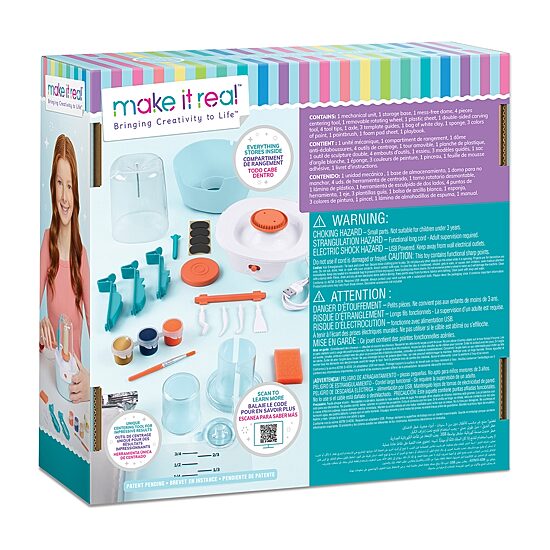 Make It Real Mini Pottery Studio Art Set