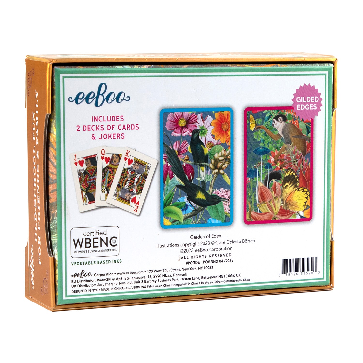 Eeboo Garden Of Eden Playing Cards 108-pc. Card Game