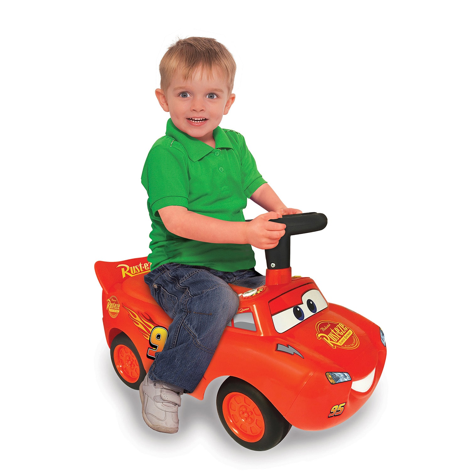 Kiddieland Cars 3 Lightning Mcqueen Activity Ride-On Ride-On Car