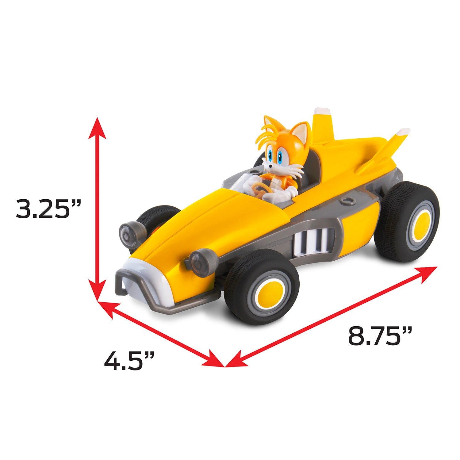 Team Racing Rc Tails The Fox 2-pc. Sonic the Hedgehog Car