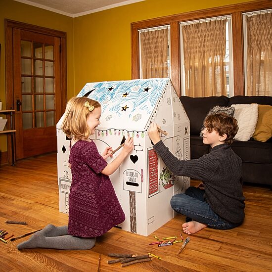 Easy Playhouse Holiday Cottage 2-pc. Coloring Set