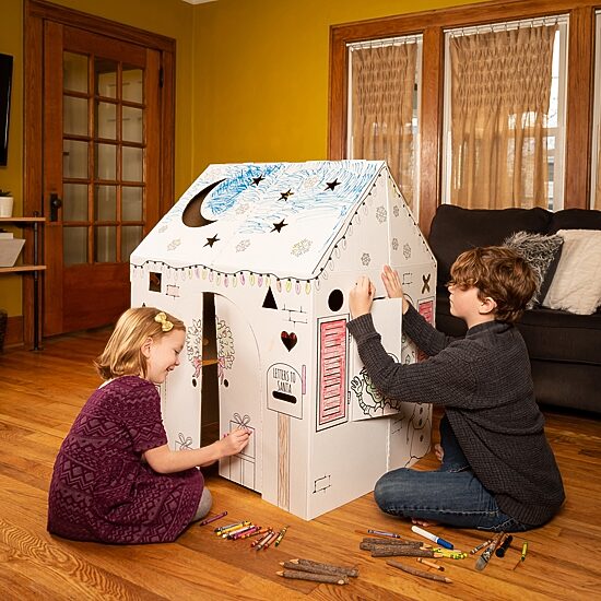 Easy Playhouse Holiday Cottage 2-pc. Coloring Set