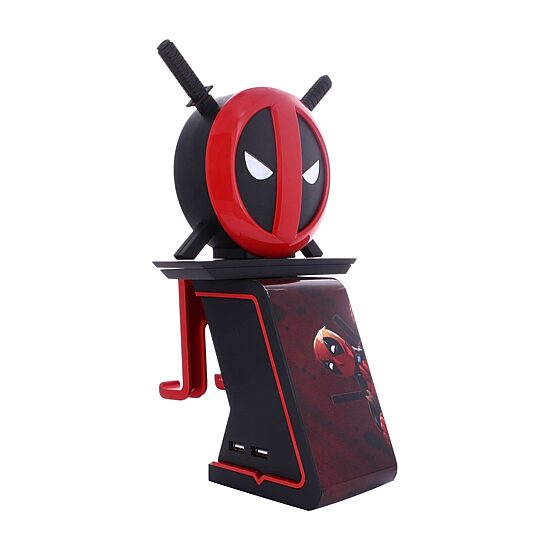 Exquisite Gaming Cable Guys Led Ikons Marvel Deadpool - Charging Phone & Controller Holder Marvel 2-pc. Gaming Accessory