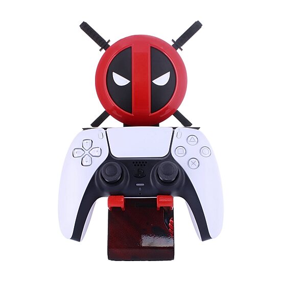 Exquisite Gaming Cable Guys Led Ikons Marvel Deadpool - Charging Phone & Controller Holder Marvel 2-pc. Gaming Accessory