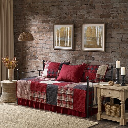 Woolrich Sunset Cotton 5-pc. Daybed Cover Set, One Size, Red