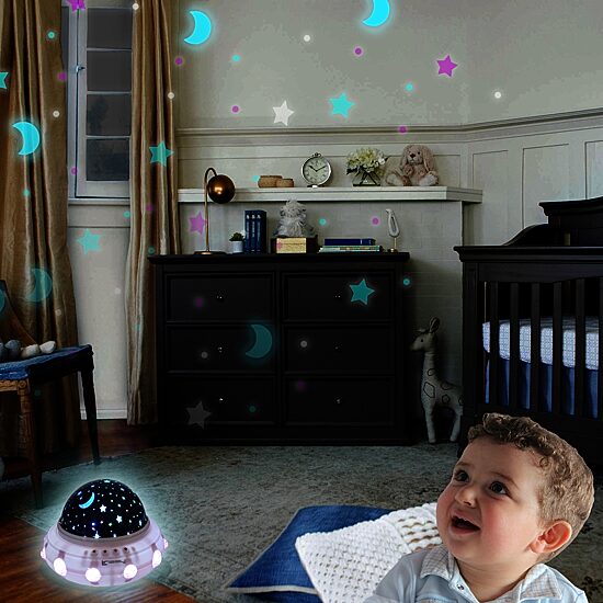 LINSAY® SL1KW Baby Smart Kids Toy Lamp Projector Universe LED Light Show Lullabies