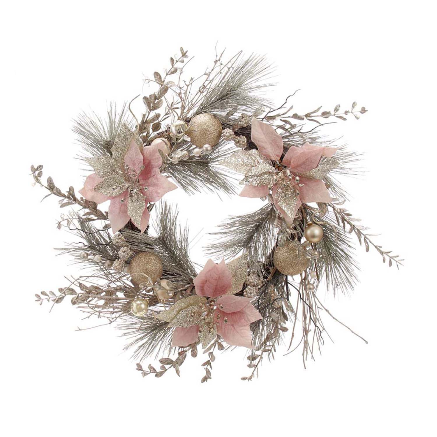 Kurt Adler Champagne And Gold Wreath