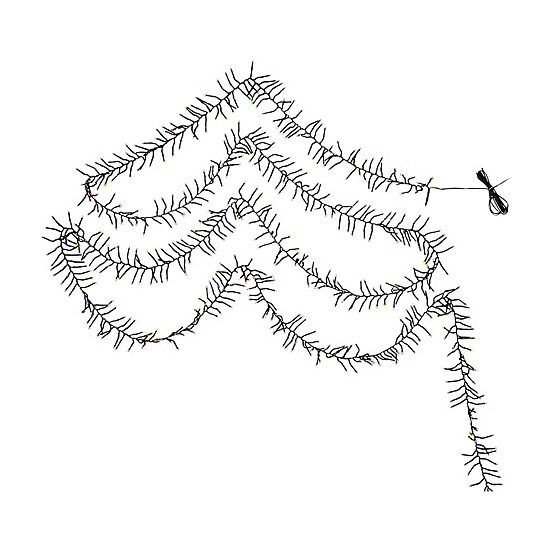 Kurt Adler CUL 1000-Light 33-Foot Cluster Garland with Multi-Color 3MM LED Bulbs