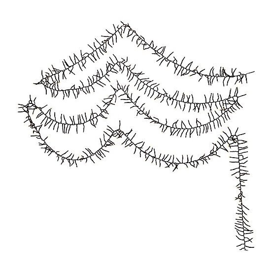 Kurt Adler CUL 1000-Light 33-Foot Cluster Garland with Warm White 3MM LED Bulbs