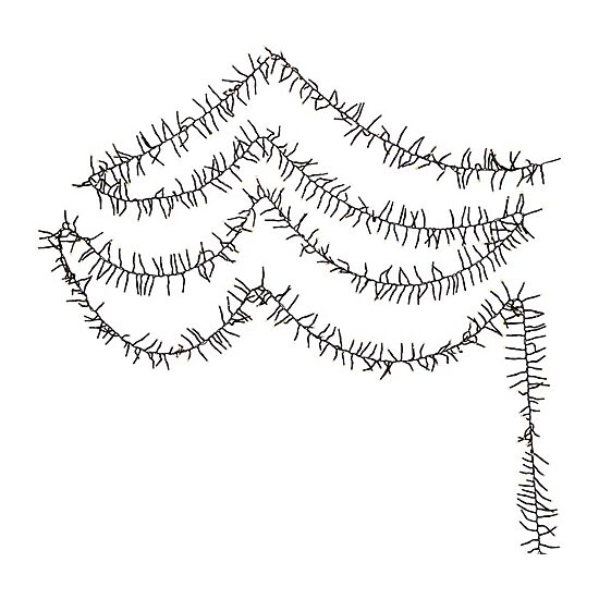 Kurt Adler 3000-Light 98-Foot Cluster Garland with Warm White LED Lights