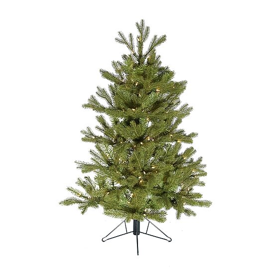 Kurt Adler 5-Foot Pre-Lit PE Half Tree with Stand