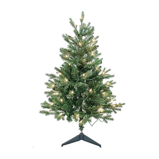 Kurt Adler 3-Foot Pre-Lit Clear Incandescent Jackson Pine Tree