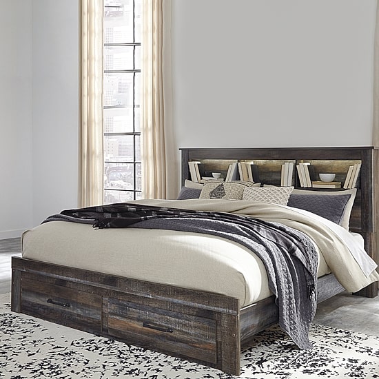 Signature Design by Ashley® Drystan Bookcase Bed with 2 Storage Drawers