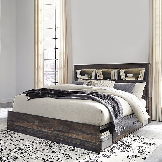 Signature Design by Ashley® Drystan Bookcase Bed with 2-Storage Drawers