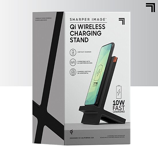 Sharper Image Wireless Qi Charging Dock for Smartphones