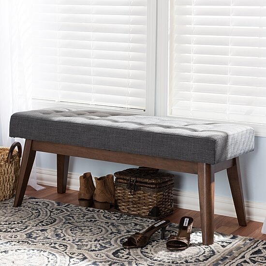 Elia Upholstered Tufted Bench
