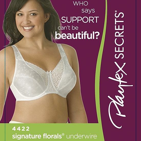Playtex Secrets Beautiful Lift Classic Support Full Coverage Underwire Full Coverage Bra 4422