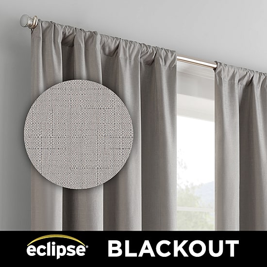 Eclipse Kendall Kids Thermaback Rod Pocket Energy Saving Blackout Single Curtain Panel