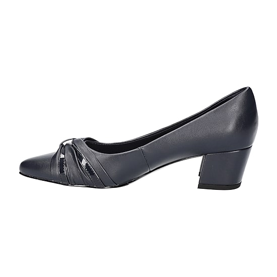 Easy Street Millie Womens Pointed Closed Toe Block Heel Pumps