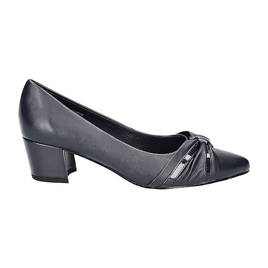 Easy Street Millie Womens Pointed Closed Toe Block Heel Pumps