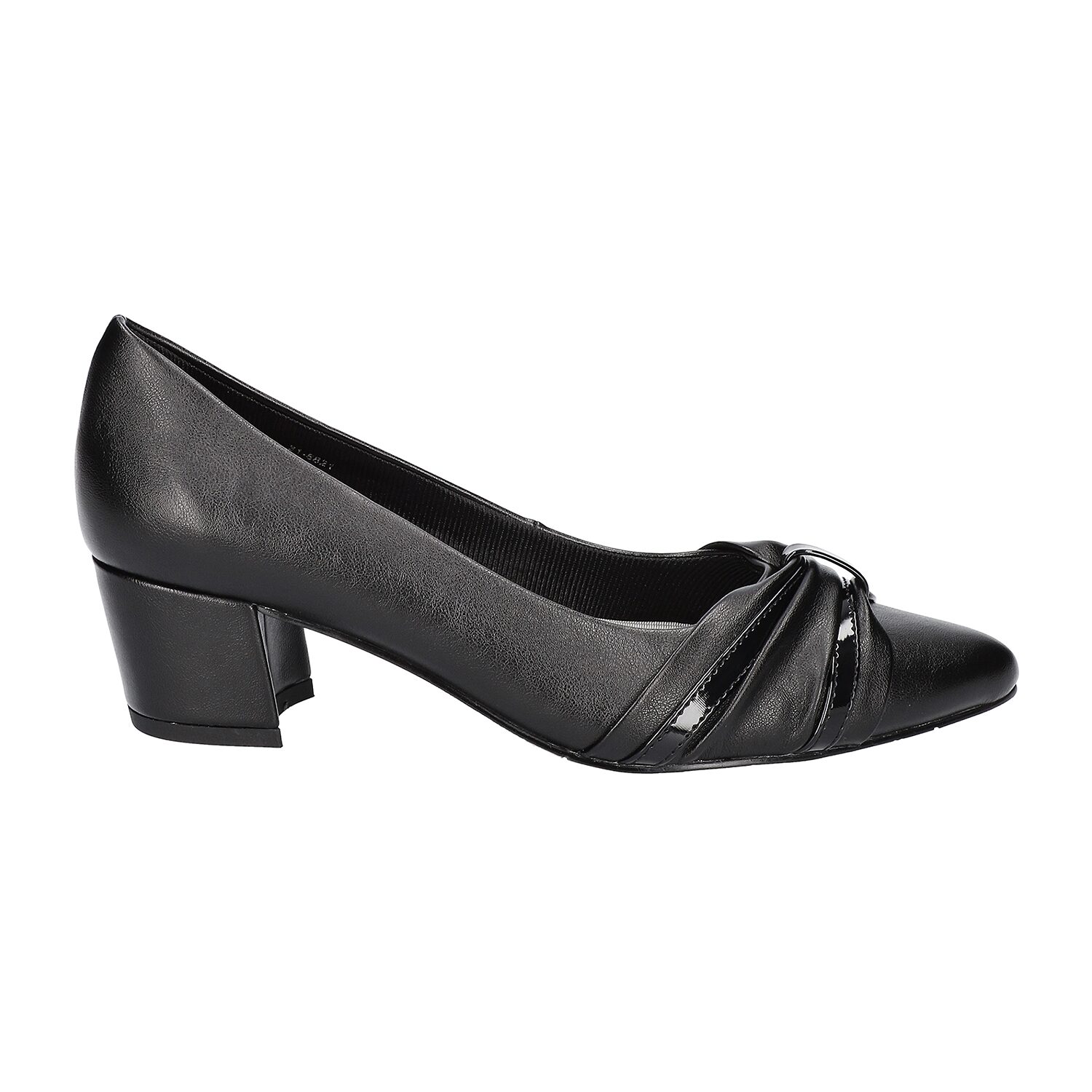 Easy Street Millie Womens Pointed Closed Toe Block Heel Pumps