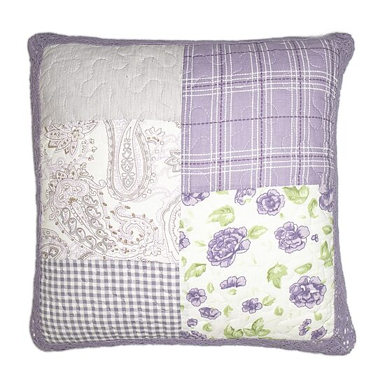 Donna Sharp Lavender Rose Square Throw Pillow