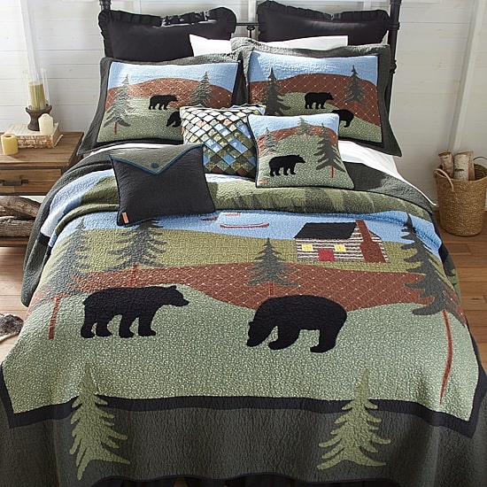 Donna Sharp Bear Lake Square Throw Pillow