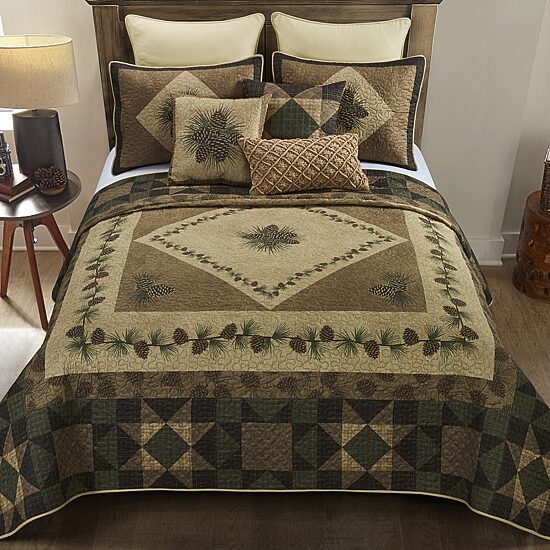 Donna Sharp Antique Pine Square Throw Pillow