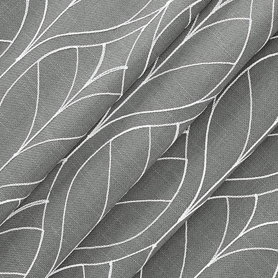 Fieldcrest Heritage Allegria Grommet Top Energy Saving Embroidered 100% Blackout Single Curtain Panel