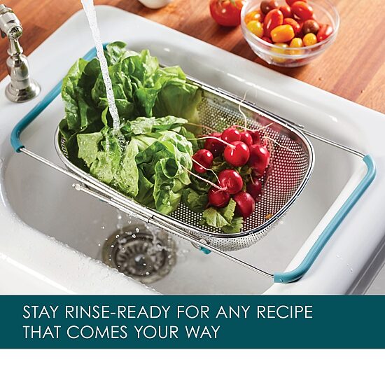 Rachael Ray Over the Sink Colander with Handles