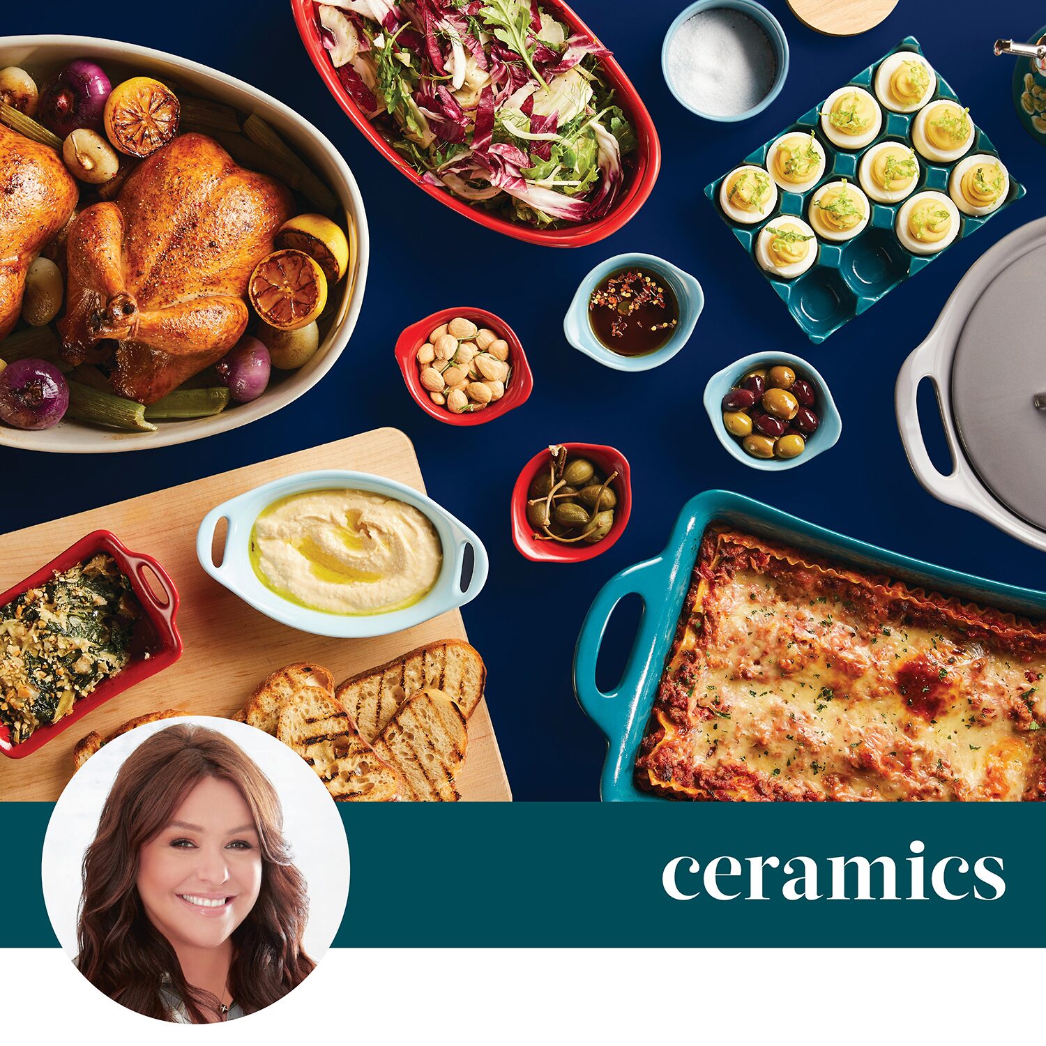 Rachael Ray Ceramic 3-pc. Casserole Bakers with Shared Lid Set