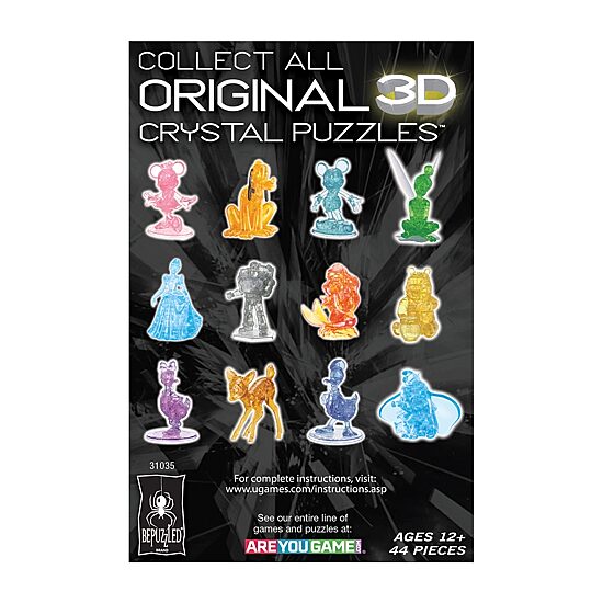 Bepuzzled 3d Crystal Disney Ursula: 44 Pcs Ariel The Little Mermaid 44-pc. Puzzle