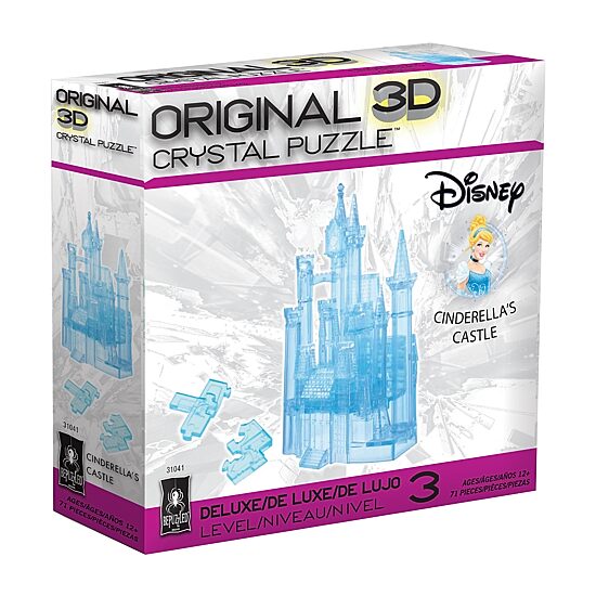 Bepuzzled 3d Crystal Disney Cinderella'S Castle: 71 Pcs Cinderella Princess Puzzle