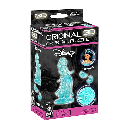Bepuzzled 3d Crystal Disney Jasmine: 35 Pcs Aladdin Princess Jasmine 35-pc. Puzzle