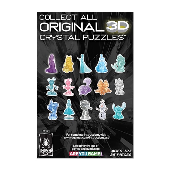 Bepuzzled 3d Crystal Disney Jasmine: 35 Pcs Aladdin Princess Jasmine 35-pc. Puzzle
