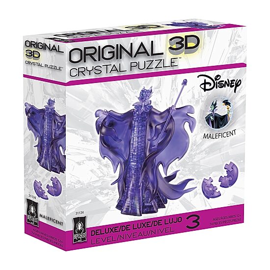 Bepuzzled 3d Crystal Disney Maleficent: 74 Pcs Sleeping Beauty Puzzle