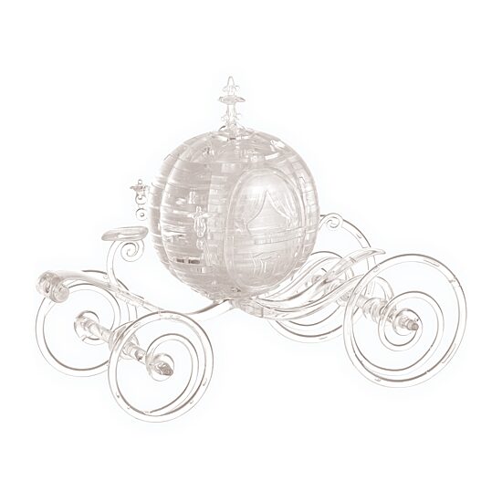 Bepuzzled 3d Crystal Disney Cinderella'S Carriage (Clear): 71 Pcs Cinderella Princess Puzzle